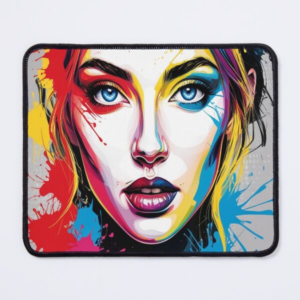 Item preview, colors on woman's face designed and sold by ManjulaKumari.