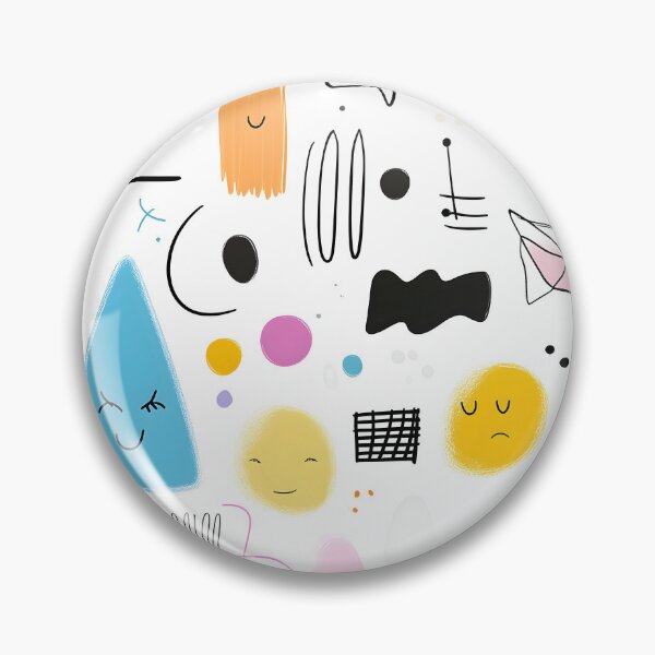 Item preview, Playful Smiley Faces and Abstract Shapes designed and sold by Soul-Sparks.