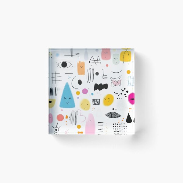 Item preview, Playful Smiley Faces and Abstract Shapes designed and sold by Soul-Sparks.