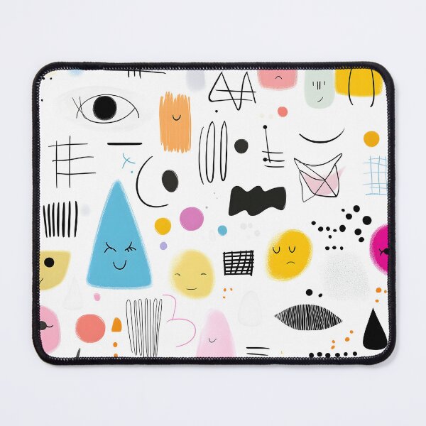 Item preview, Playful Smiley Faces and Abstract Shapes designed and sold by Soul-Sparks.