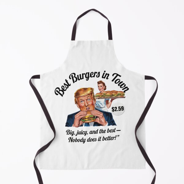 Item preview, Best Burgers, Monkey, Donald Trump, Trump, Burgers, funnyfits70, Humor, Funny, retro, vintage, funny quotes, animal humor, designed and sold by FunnyFits70.