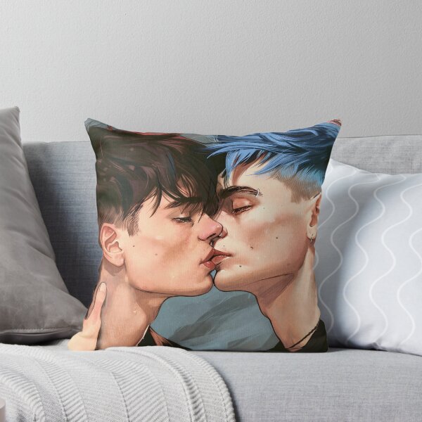 Item preview, Ice Blue Eyes BoysLove Gay Romance Artwork | Spicy BL Couple Illustration designed and sold by NinjadesignShop.