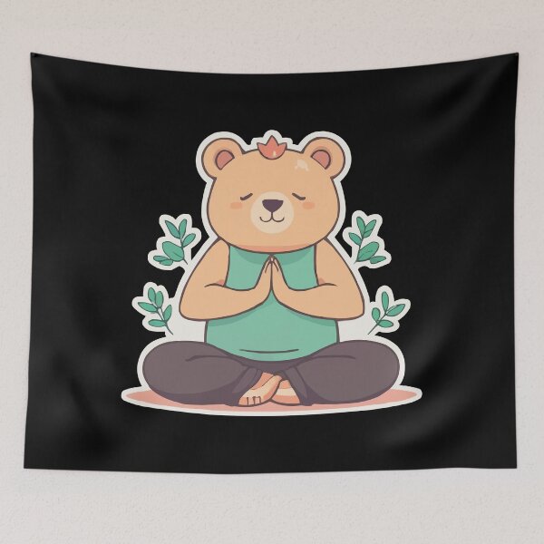 Item preview, Yoga Bear designed and sold by Getup-clothing.