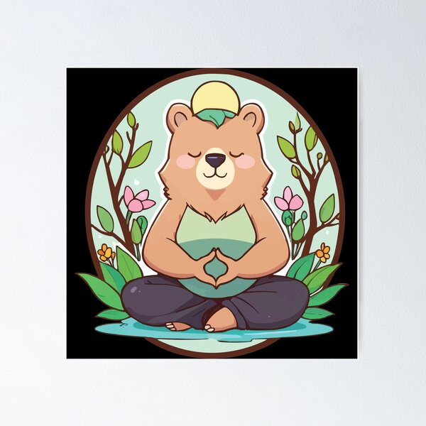 Item preview, Yoga Bear designed and sold by Getup-clothing.