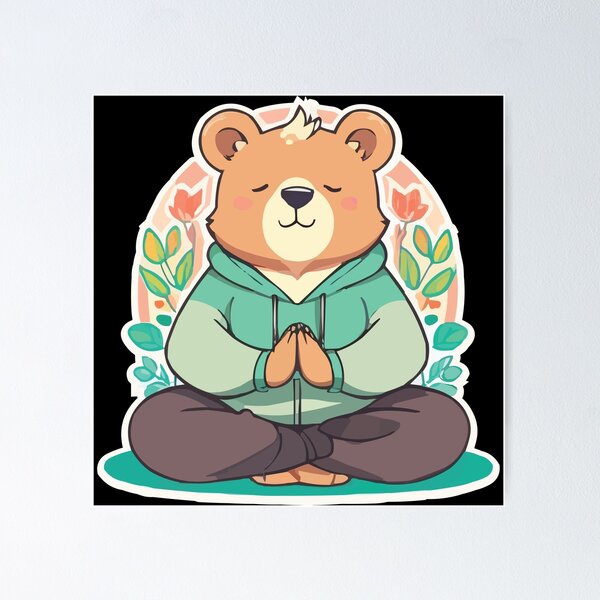 Item preview, Yoga Bear designed and sold by Getup-clothing.