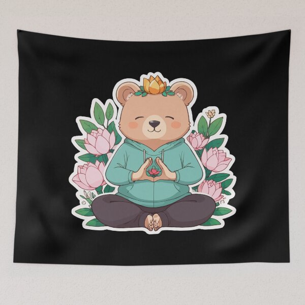 Item preview, Yoga Bear designed and sold by Getup-clothing.