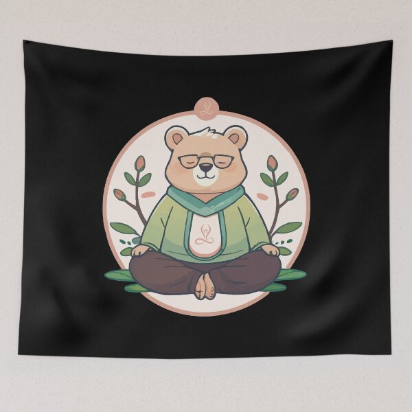 Item preview, Yoga Bear designed and sold by Getup-clothing.