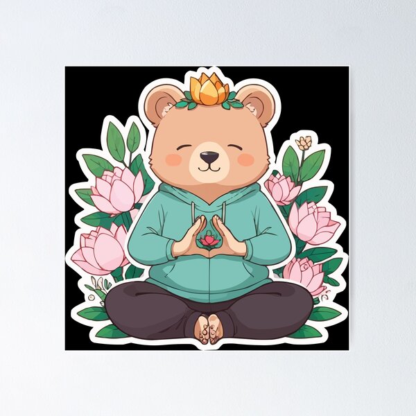Item preview, Yoga Bear designed and sold by Getup-clothing.