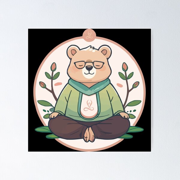 Item preview, Yoga Bear designed and sold by Getup-clothing.