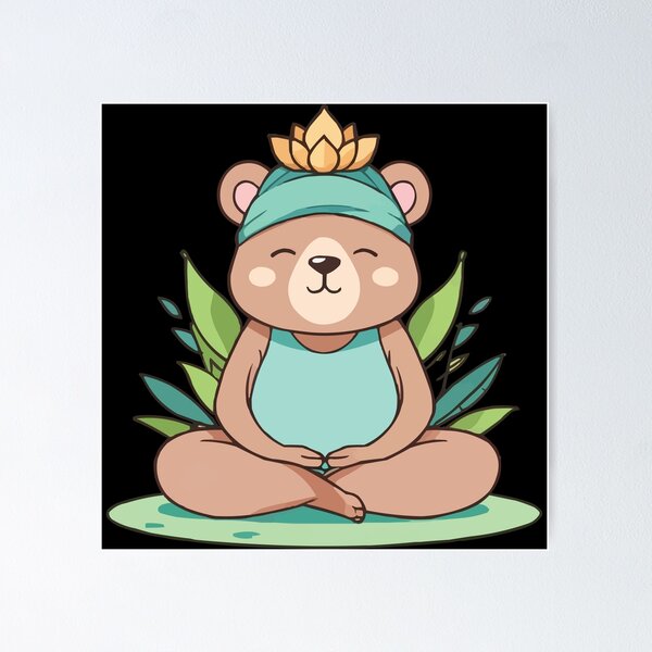 Item preview, Yoga Bear designed and sold by Getup-clothing.