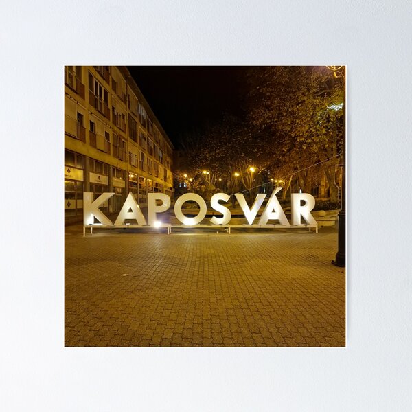 Item preview, Letras Kaposvár iluminadas designed and sold by Gaboro.