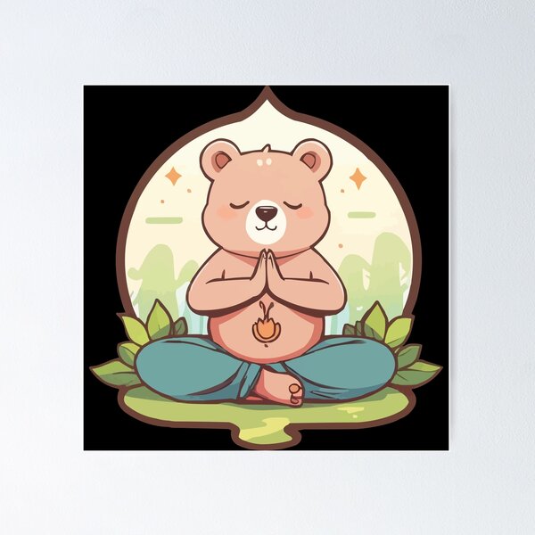 Item preview, Yoga Bear designed and sold by Getup-clothing.
