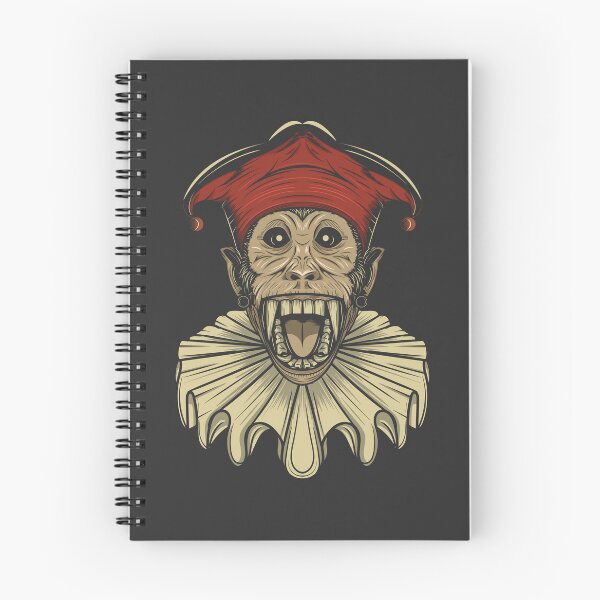 Item preview, Smiling circus monkey wearing jester hat and neck ruff designed and sold by Verro Riezie.
