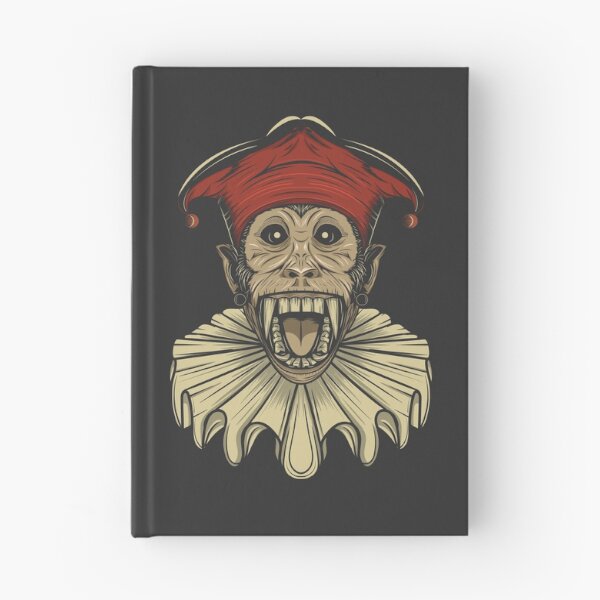 Item preview, Smiling circus monkey wearing jester hat and neck ruff designed and sold by Verro Riezie.
