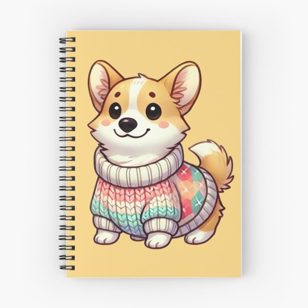 Item preview, Kawaii Corgi Dog in a Cozy Winter Sweater designed and sold by Happy-Place-OM.
