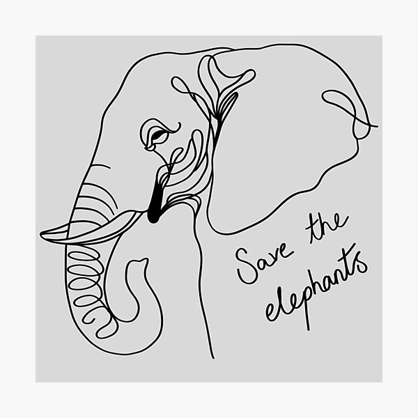 Item preview, Save the elephants  designed and sold by DKBCreations.