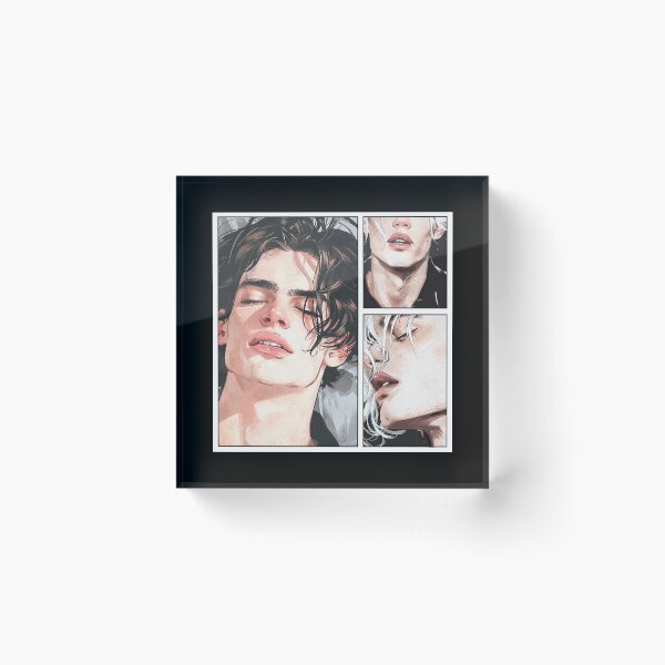 Item preview, Comic Strip of Fiore & Isahia BoysLove Gay Romance Artwork | Shadow Creatures Couple Bookstagram by Julien Roux designed and sold by NinjadesignShop.