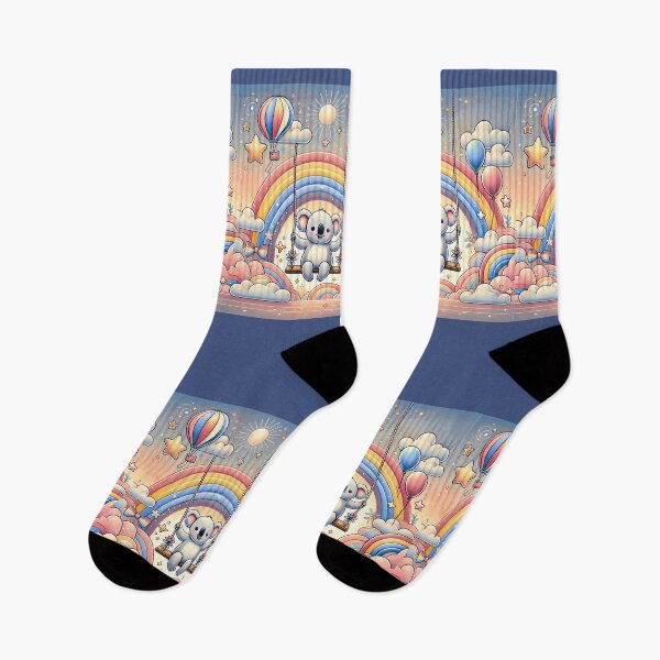 Item preview, Koala on a Rainbow Swing designed and sold by Koalangel.