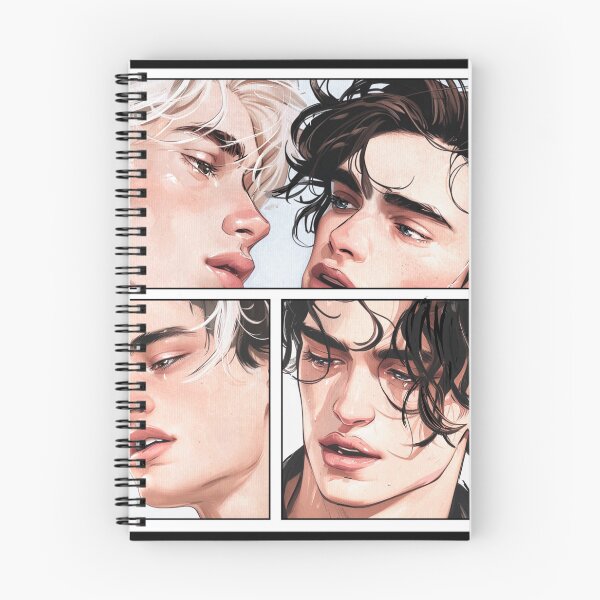 Item preview, Fiore & Isahia BoysLove Comic Strip | Gay Romance Artwork of Shadow Creatures Couple by Julien Roux designed and sold by NinjadesignShop.