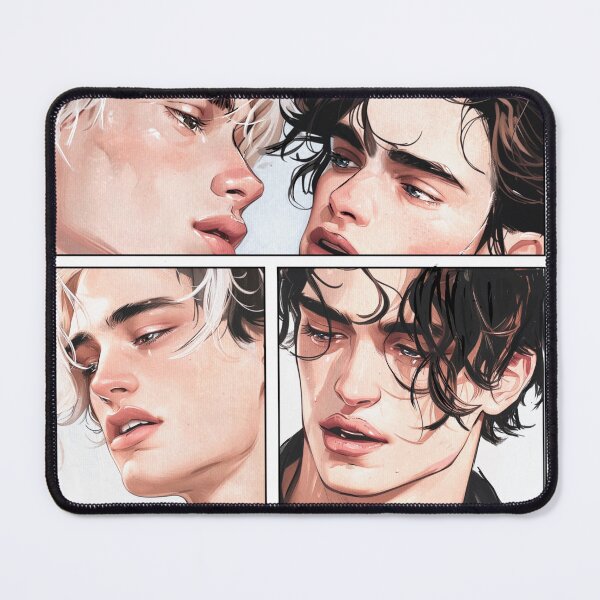 Item preview, Fiore & Isahia BoysLove Comic Strip | Gay Romance Artwork of Shadow Creatures Couple by Julien Roux designed and sold by NinjadesignShop.