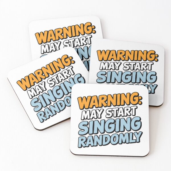 Item preview, Warning: May Start Singing Randomly - Funny Musical Design designed and sold by PhobosDesign.