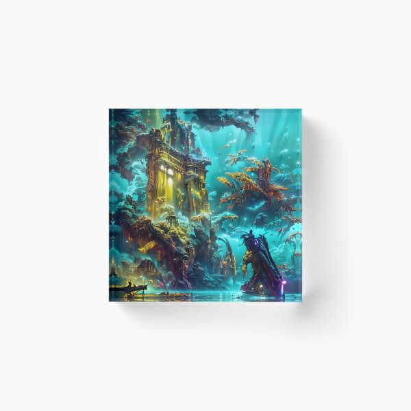 Item preview, underwater temple konos designed and sold by zar4fussion.