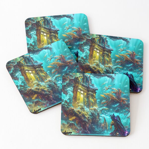 Item preview, underwater temple konos designed and sold by zar4fussion.