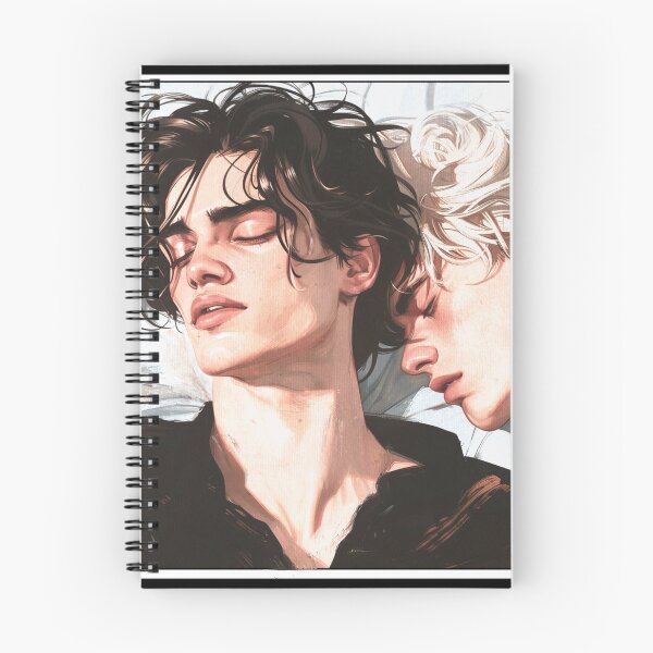 Item preview, Fiore & Isahia crying BoysLove Comic Strip | Gay Romance Artwork of Shadow Creatures Couple by Julien Roux designed and sold by NinjadesignShop.