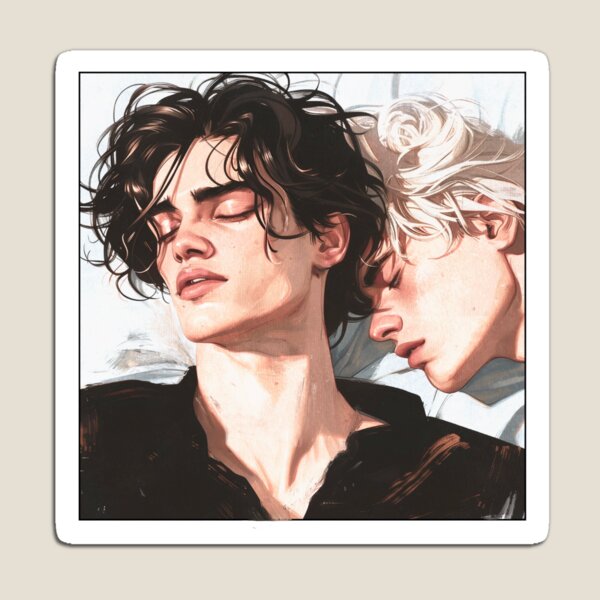 Artikelvorschau, Fiore & Isahia crying BoysLove Comic Strip | Gay Romance Artwork of Schattenwesen Couple by Julien Roux entworfen und verkauft von NinjadesignShop.