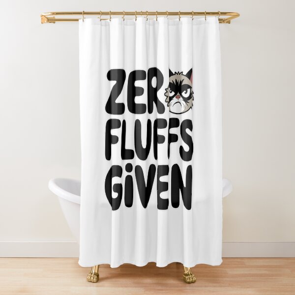 Item preview, Zero Fluffs Given - Grumpy Cat Humor designed and sold by PhobosDesign.