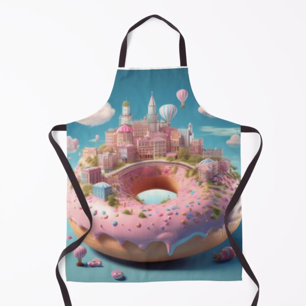 Artikelvorschau, Wunderliche Donut-Stadtlandschaft - Surreales Kunstwerk entworfen und verkauft von RaiyaTees.
