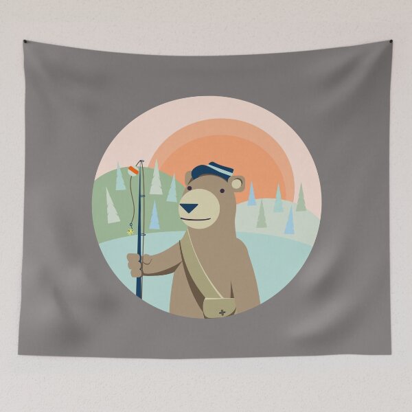 Item preview, Fishing Bear designed and sold by CloverLion.