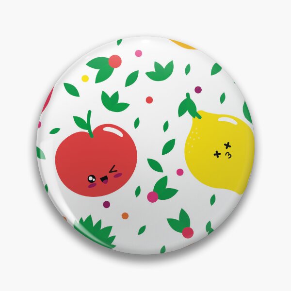 Item preview, Kawaii Fruit Faces Pattern designed and sold by mozizy.