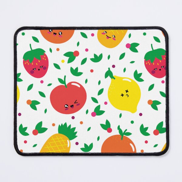 Item preview, Kawaii Fruit Faces Pattern designed and sold by mozizy.