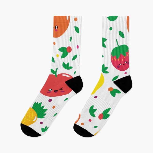 Item preview, Kawaii Fruit Faces Pattern designed and sold by mozizy.