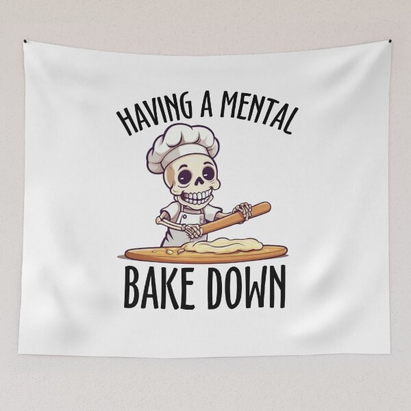 Item preview, Skeleton Chef - Having a Mental BakeDown Funny Design designed and sold by Fernandink1.