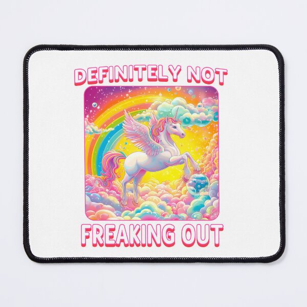 Item preview, Definitely not freaking out unicorn over the rainbow designed and sold by Konrad2143.