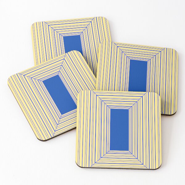 Item preview, Blue illusion on Yellow background designed and sold by smh2.
