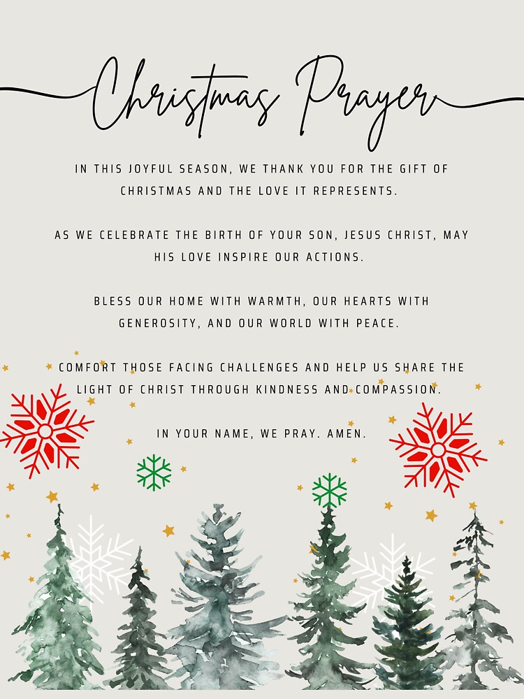 Thumbnail 6 von 6, Premium Oversized Pullover, Christmas Prayer for Peace and Blessings, Inspirational Holiday Prayer, Prayer for Joy and Love at Christmas designt und verkauft von SwordScripts.