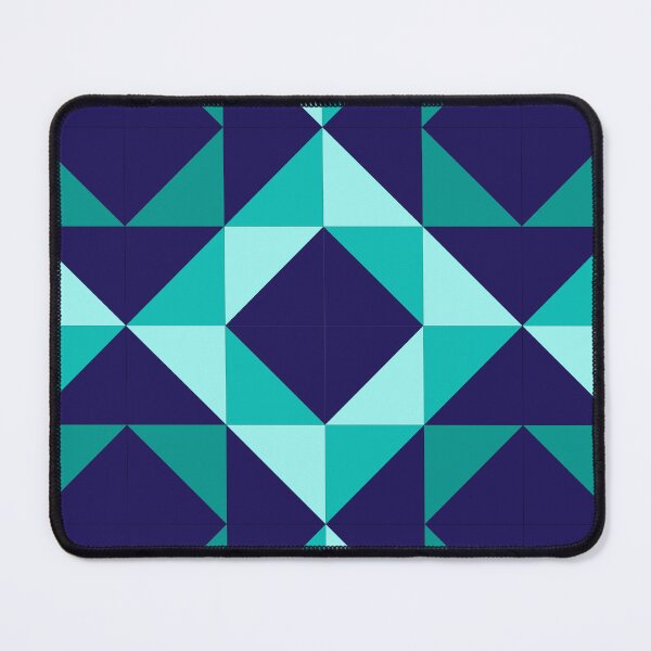 Item preview, Quilt mosaic block in teal designed and sold by BerrySisterQlts.