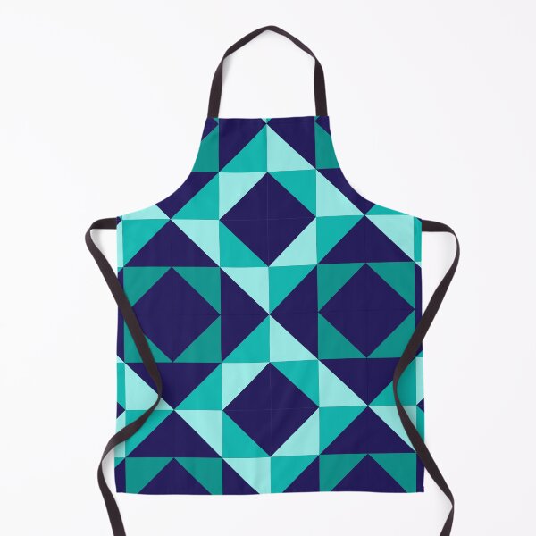 Item preview, Quilt mosaic block in teal designed and sold by BerrySisterQlts.