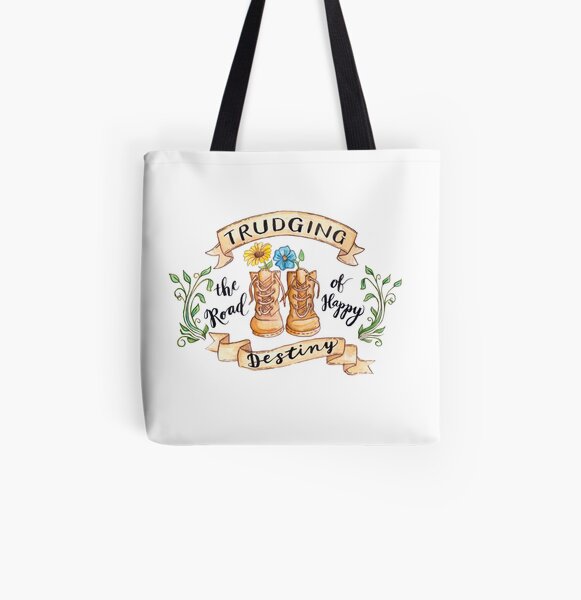 Trudging the Road of Happy Destiny All Over Print Tote Bag