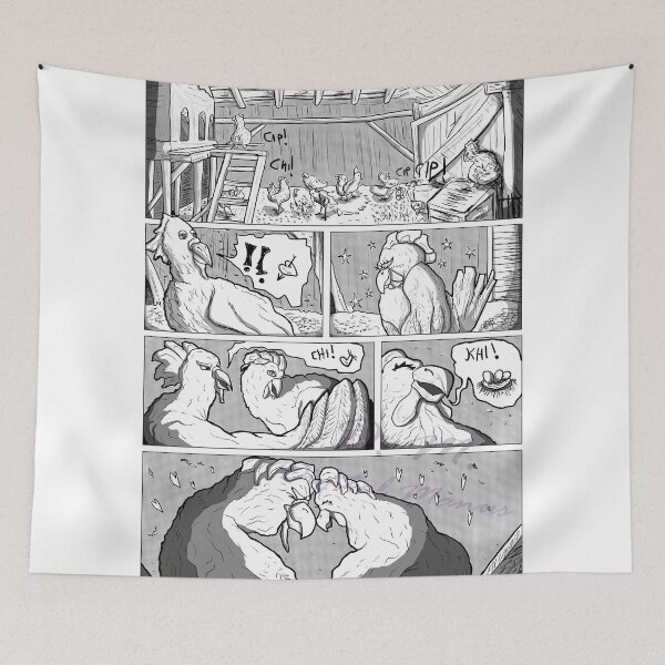 Item preview, Comic Panel: Chicken Vs Tank pag 1 designed and sold by DMDigitalManus.