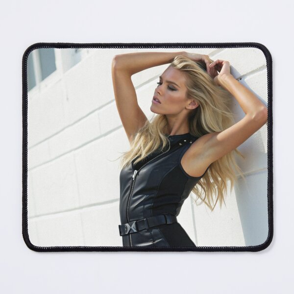 Item preview, A beautiful blonde woman reclining against a white background designed and sold by Vintage Designs +.