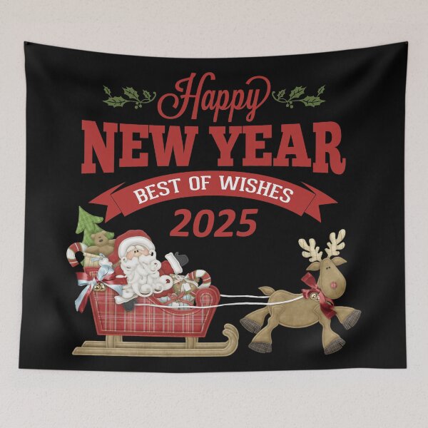 Item preview, Happy New Year 2025 Santa Claus designed and sold by kripalsutariya.