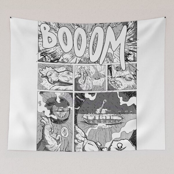 Item preview, Comic Panel: Chicken Vs Tank pag 2 designed and sold by DMDigitalManus.