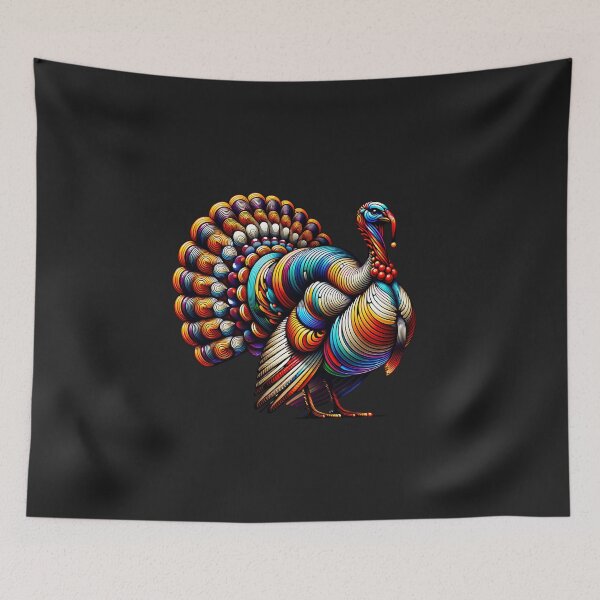 Item preview, Beautiful colored turkey designed and sold by AwesomeBeyondLimits.