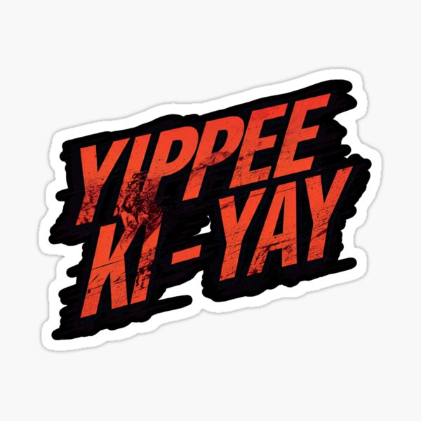 Vista previa del artículo con la obra «¡YIPPE KI YAY!», diseñado y vendido por FitEnvy.