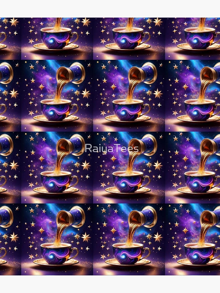 Thumbnail 3 of 3, Backpack,  Cosmic Tea Pouring Magic Design designed and sold by RaiyaTees.