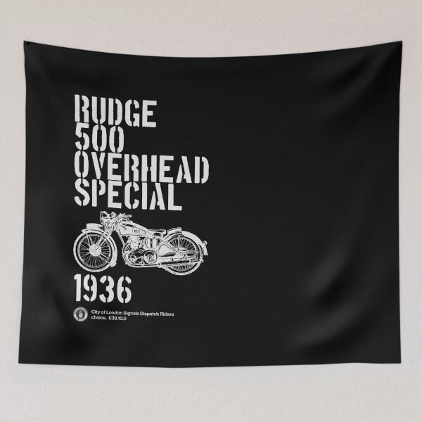 Item preview, Rudge 500 Overhead Special - White Stencil designed and sold by IronFlyers.
